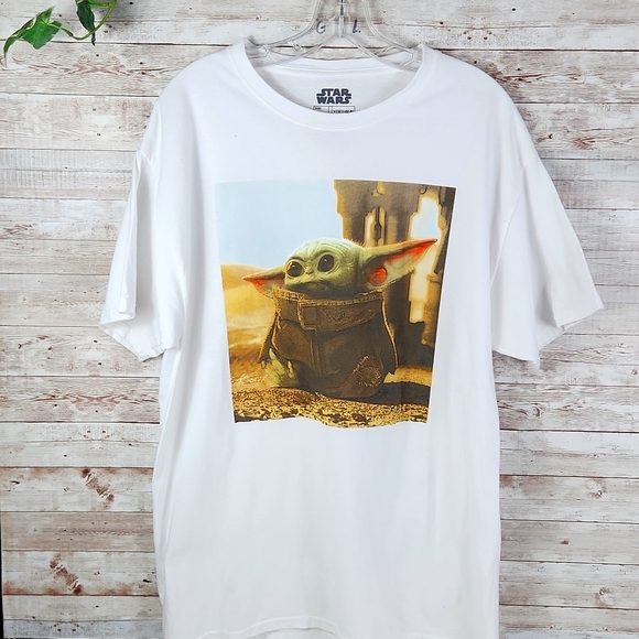 Star Wars Other - Star Wars, 0312, Men's white Yoda short sleeves T-Shirt, round neck, size L